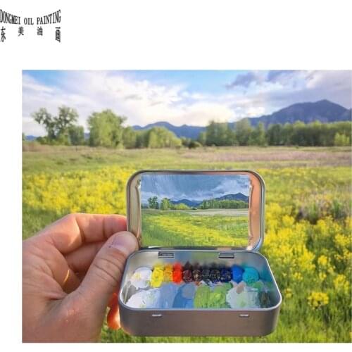 Oil Painting Mini World Famous on Small Thin Board Match Framework High Quality Natural Scenery 2021022003