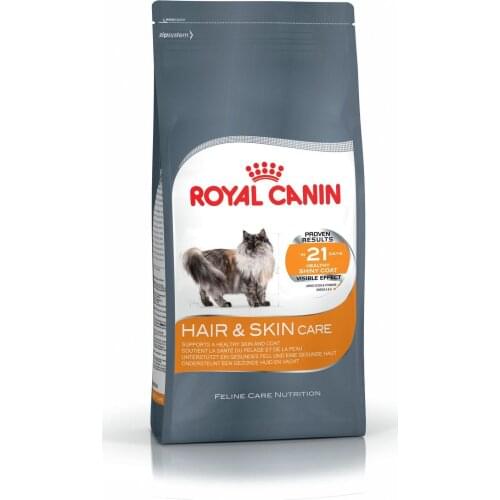 Royal Canin Hair & Skin Food For Sensitive Hairy Cats 2 kg Healthy Growth Feeding Pet Immunity Flora Support