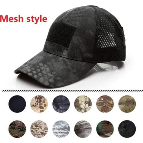 Summer Outdoor Camouflage US Army Tactic Mesh Baseball Caps Digital ACU Special Force Green Snapback Hat Outdoor Disguise Caps
