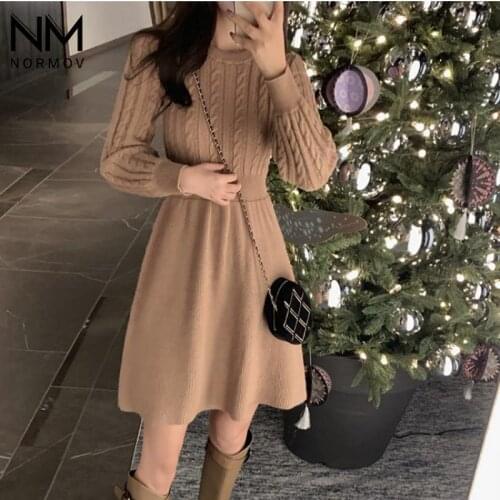 NORMOV Fashionable Knitted Dresses