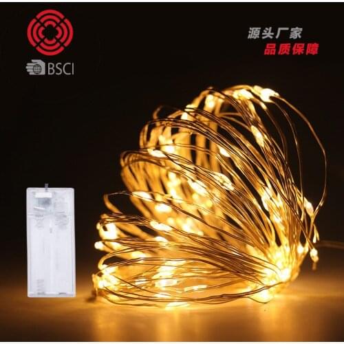 Christmas Decoration Light 1-5M 10-50Lamp Battery LED Lamp String Light Festival Wedding Copper Wire Lamp Christmas LED Light