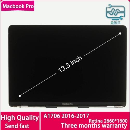 Brand New LCD Screen Display For MacBook Pro Retina 13" A1706 A1708 LCD Assembly 2016 2017 Year Glass Panel Replacement