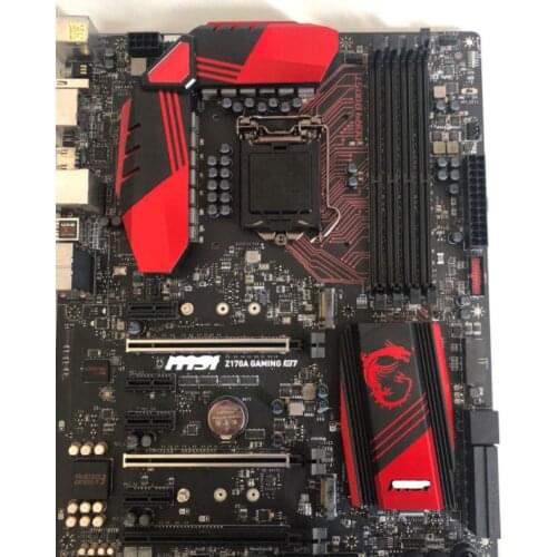 Original MSI motherboard for Z170A GAMING M7 LGA 1151 DDR4 for I3 I5 I7 14nm CPU USB3.0 USB3.1 64GB Z170 desktop motherboard
