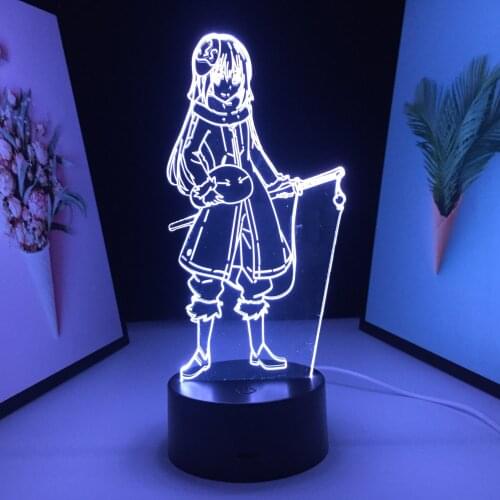 Animation Peripherals 3D LED Lamp Acrylic Panel 7 Color Changes With Remote Control USB Charging for Home Decoration Neon Light