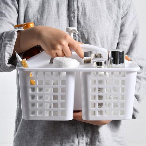 Portable Bath Basket Bathroom Desktop Sundries Storage Basket Kitchen Snacks Cosmetic Large Capacity Storage Basket LB92914