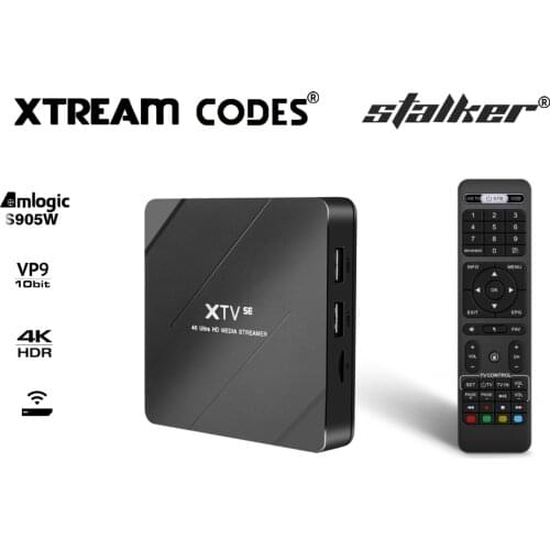 XTREAM Codes TV BOX MEELO PLUS XTV SE STALKER Smartest Android System Amlogic S905W 4K 2G 16G Media Player