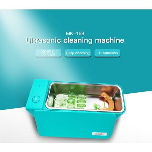 12V 15W 50kHz Ultrasonic Cleaning Machine Deep clean Disinfection For gold Jewelry necklace rust oil washer 3D printer parts