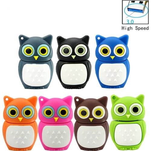 USB Flash Drive 64GB Cute Animal Cartoon Owl Usb 3.0 4GB 8GB 16GB 32GB High Speed Pen Drive Usb Memory Creative Pendrive Gift