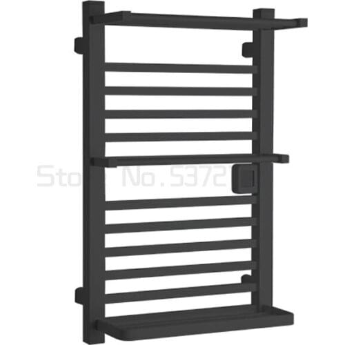 Carbon fiber towel rack toilet bathroom household storage constant temperature heating drying rack storage rack