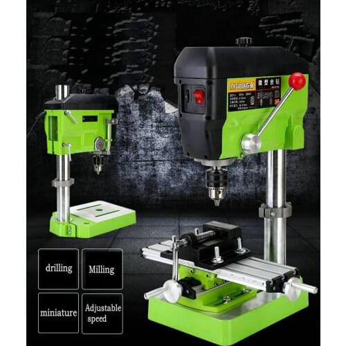 220V 680W mini bench drill high-speed precision drilling Easy milling machines, machining tool holding prayer beads range 1-13mm