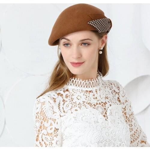 Yellow Lady Wool Felt Hat Women Bowler Derby Fedora Cap Winter Bowler Cloche Hats Gorro De Fieltro Mujer Cap B-7438