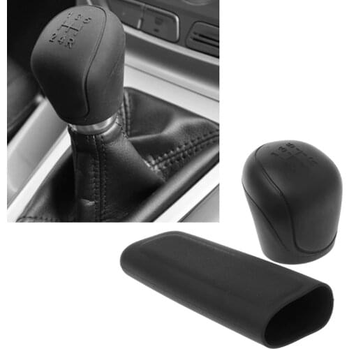 1Pair Universal Car Silicone Gear Head Shift Knob Cover Gear Shift Collars Handbrake Grip Car Hand Brake Covers Case X7JF