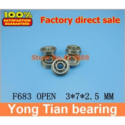 1PCS High Quality F683A FAX3 F683 ULK307 3*7*8.2*2.5*0.6 MM metric series flanged miniature deep groove ball bearing