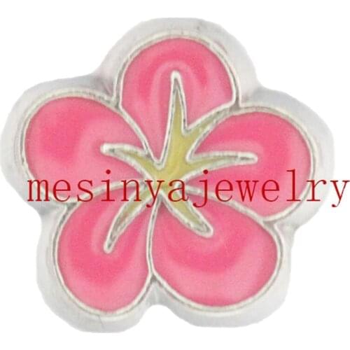 10pcs Mesinya New Flower Custom Floating Charms For Glass Locket