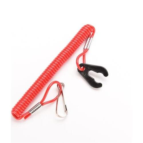 2pcs Boat Outboard Engine Motor Lanyard Kill Stop Switch Safety Tether