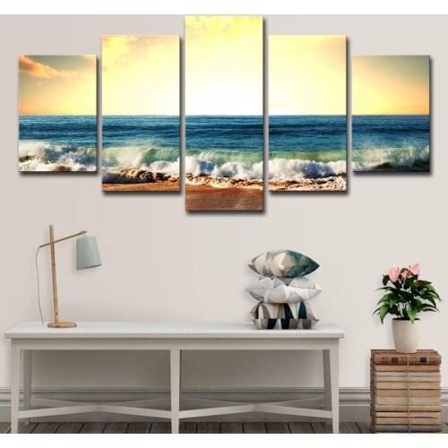 5pcs set 5d DIY Diamond Painting Cross Stitch Sea scenery Mosaic diamond round,Diamond Embroidery Crafts