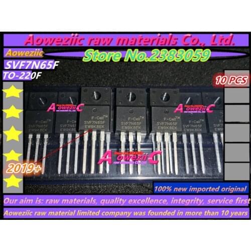 Aoweziic 100%new imported original SVF7N65F 7A 650V SMK830FC SMK830 4.5A 500V KHB9D0N50F1 9D0N50F1 9A 500V TO-220F transistor