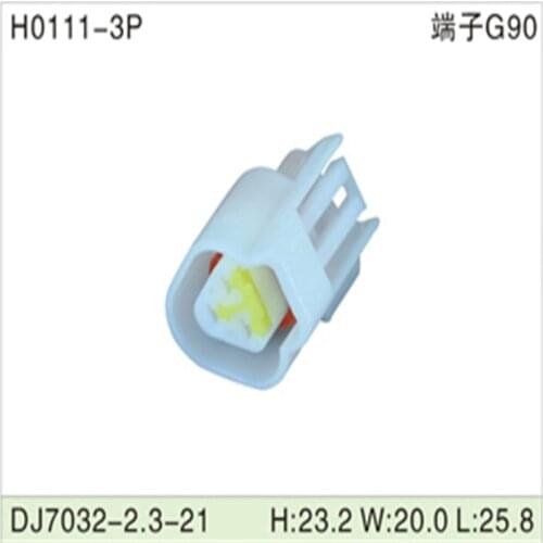 Free shipping 500pcs DJ7032-2.3-21 3Pin 2.3mm AMP Car Electrical Wire Connectors for VW,BMW,Audi,Toyota,NISSAN AND other