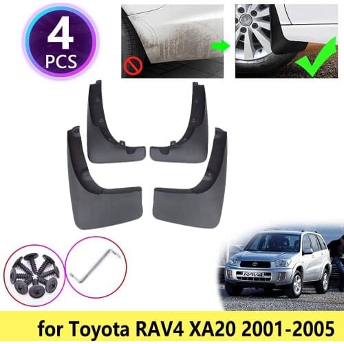 For Toyota RAV4 XA20 2001 2002 2003 2004 2005 RAV 4 Mudguards Mudflap Fender Mud Flaps Splash Flap Guards Front Rear Accessories