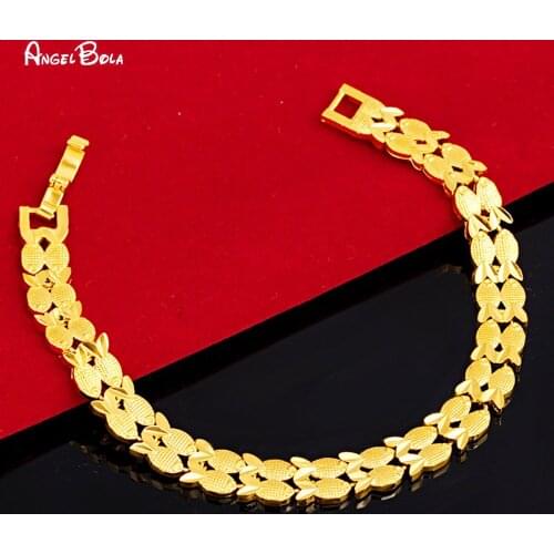 Arab Womens New Fashion Personality Watch Chain Muslim Does Not Fade Gold Luxury Boutique Jewelry Girl Small Jewelry Bracelet