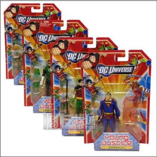 DC Universe Comic Series Young Justice Superman Green Lantern Artemis Robin Joints Movable Action Figure Model Ornament Toys
