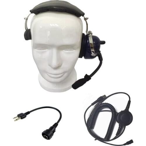 Noise Cancelling Headset For ICOM IC-V80 IC-V85 IC-F3 F4 IC-F20 IC-V82 Two Way Radio