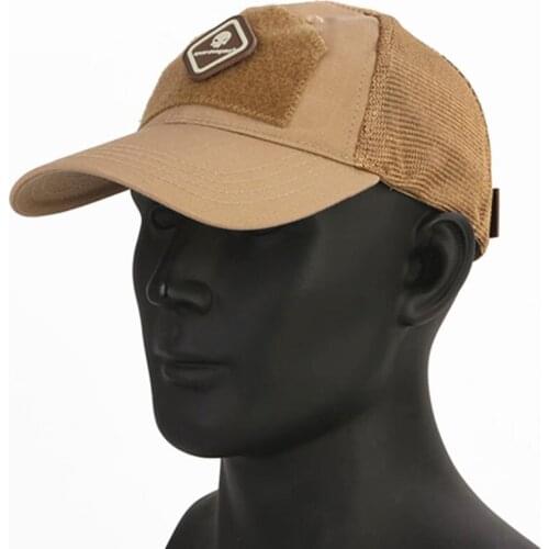 Skull Tactical Military Airsoft Cap Adjustable Breathable Sun Visor Trucker Hat Mesh Hunting Hiking Baseball Skeleton Snapback