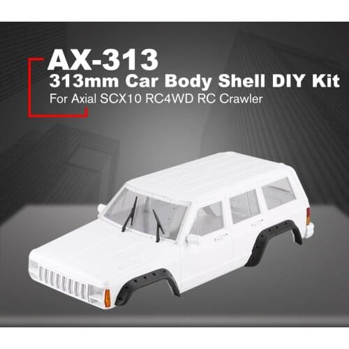 Ax-313 12.3Inch/313Mm Wheelbase Body Shell Diy Kit For 1/10 Rc Truck Crawler Axial Scx10 & Scx10 Ii 90046 90047