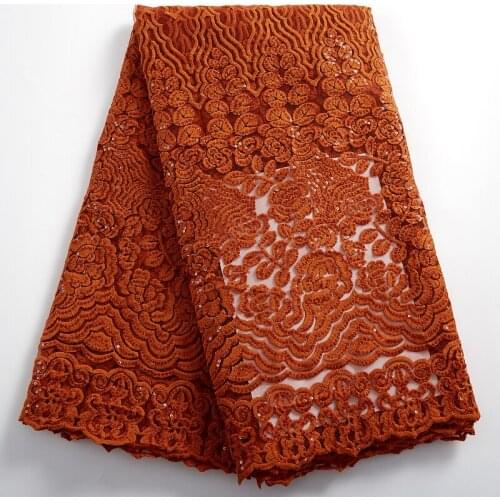 SJD LACE Whte African Lace Fabric 2021 New Sequins French Mesh Milk Tulle Lace Fabric Nigerian Wedding Women Dress 5 Yards A2431