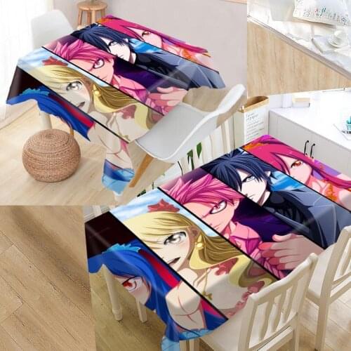 Best Fairy Tail 02 Anime Custom Table Cloth Rectangular Oxford Print Waterproof Oilproof Square Table Cover Party Tablecloth