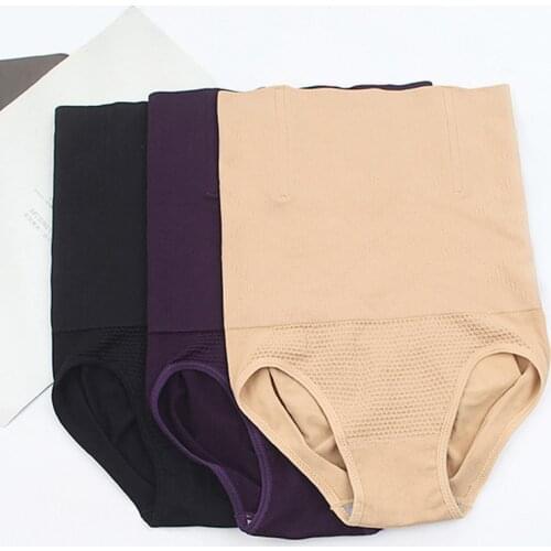 Richkeda Store New 2021 Seamless Women High Waist Shaping Panties Breathable Body Shaper Slimming Tummy Underwear Ladies