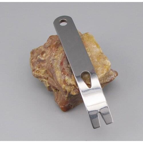 EDC Gear Stainless Steel Mini Crowbar Prybar Multipurpose Pry Bar Pocket Tool Camp Gadget Outdoor Utility Multi