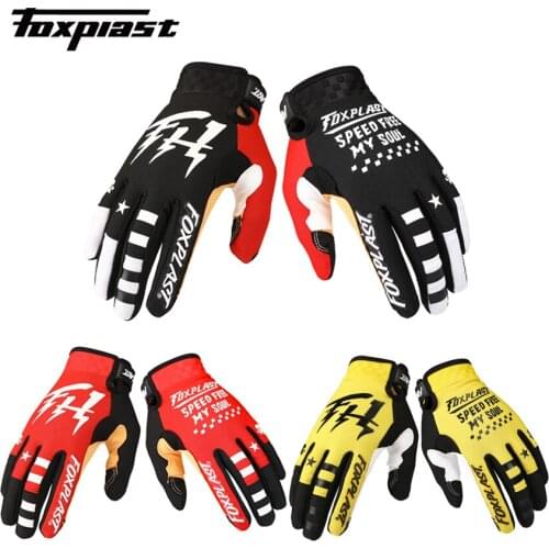 FOXPLAST Full Finger Motorcycle Gloves Screen Touch Guantes Motorbike Motocross Bike Non-slip Sunscreen Outdoor Bicycle Gloves