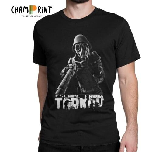 Mens Escape From Tarkov This Is For You T Shirt Survival Shooter Game Clothing Vintage Crew Neck Tee Shirt Present T-Shirts