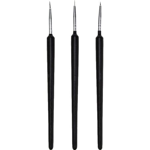 Makartt 200sets/lot NEW 3pcs Liner Nail Art Acrylic Brush Pen Paint Liner Drawing Tips Wholesale SKU:G0060XX