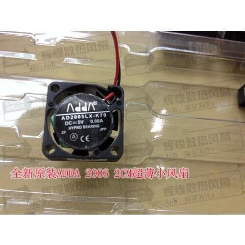 NEW ADDA AD2005LX-K70 5V 2006 2CM Ultra thin micro cooling fan