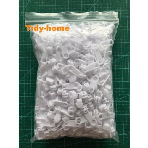 Wholesale 500pcs Strong Plastic Sliders for No.3 Nylon Zipper Zipper Pullers Zipper Head for Washing Bags Storage Bag