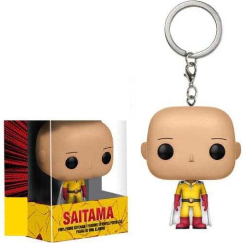 A punch superman saltma Keychain Vinyl Action Figures Collection Model Children Toys