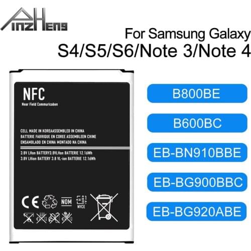 PINZHENG Battery For Samsung Galaxy S4 S5 S6 Note 3 Note 4 Battery B800BE B600BC EB-BN910BBE EB-BG900BBC EB-BG920ABE Batteries