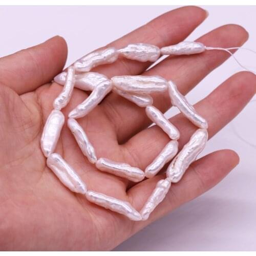 Freshwater Pearl For Jewelry Making Rectangle Loose Beads DIY Necklace Bracelet Handiwork Sewing Craft Accessory