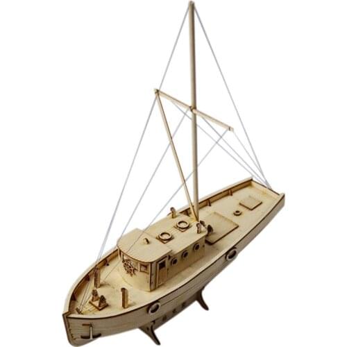 Ship Assembly Model Diy Kits Wooden Sailing Boat 1:50 Scale Decoration Toy Gift