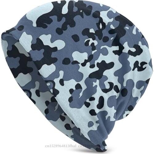 Blue CADPAT Bonnet Homme Fashion Knit Hat Camo Camouflage Army Skullies Beanies Caps For Men Women Style Cotton Hats