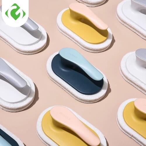 Clean Brush Sponge Bathroom Handy Magic Sponge Eraser Bath Brush Tiles Brush Wash Pot Accessories Kitchen Cleaning Brush 1PC GY