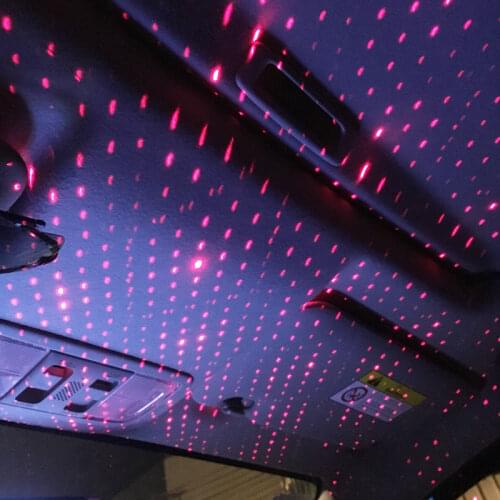 Usb Led Car Roof Star Night Light Projector Atmosphere Galaxy Lamp Decorative For Car and Home Adjustable Ambient Night Light