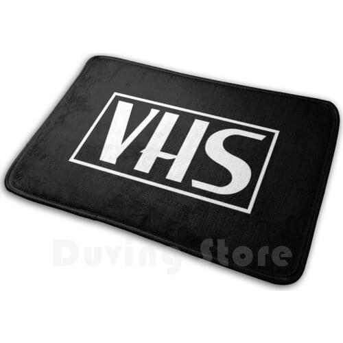 Vhs Logo Mat Rug Carpet Anti-Slip Floor Mats Bedroom Vhs Music Movie Video