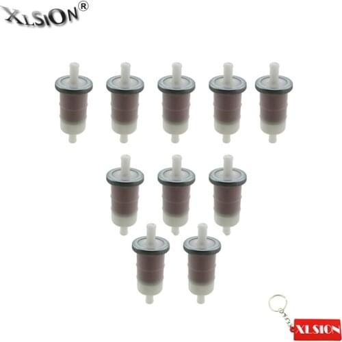 XLSION Aftermarket 10Pcs/Pack 3/8" Fuel Filter For Honda 400 600 900 800 1200 1500 Replace 16900-MG8-003
