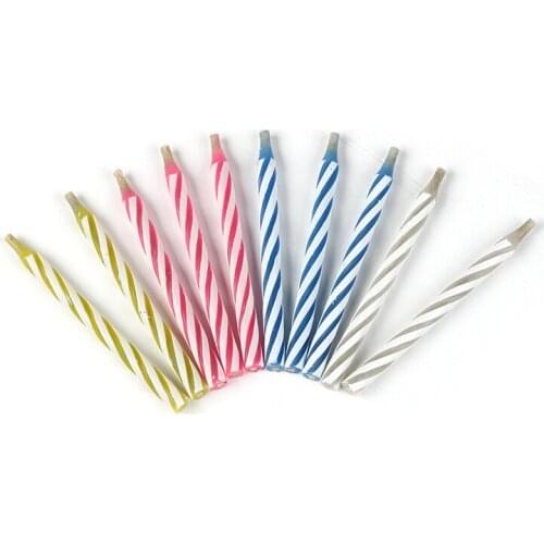 Funny Magic Trick Relighting Candle 10 pcs Birthday Cake Decors Thread Blowing Prank Party Novelty Gags Practical Jokes Toys