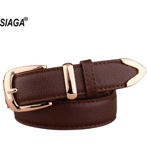 Ladies Hot Selling Womens Quality Genuine Leather Belts Antique Waist Buckle Belt for Women Jeans Many Colours Choose FCO095
