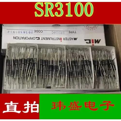 10pcs SB3100 SR3100 3A 100V DO-27