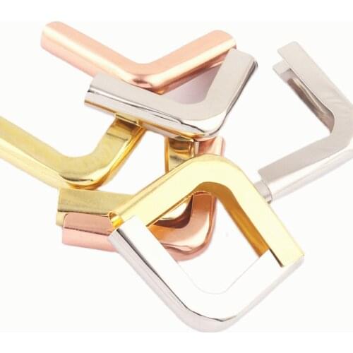 30mm Rose Gold Iron Corner Protection Corners Vintage Box Corner Decorative Wood Corner Bronze Book Corner clip